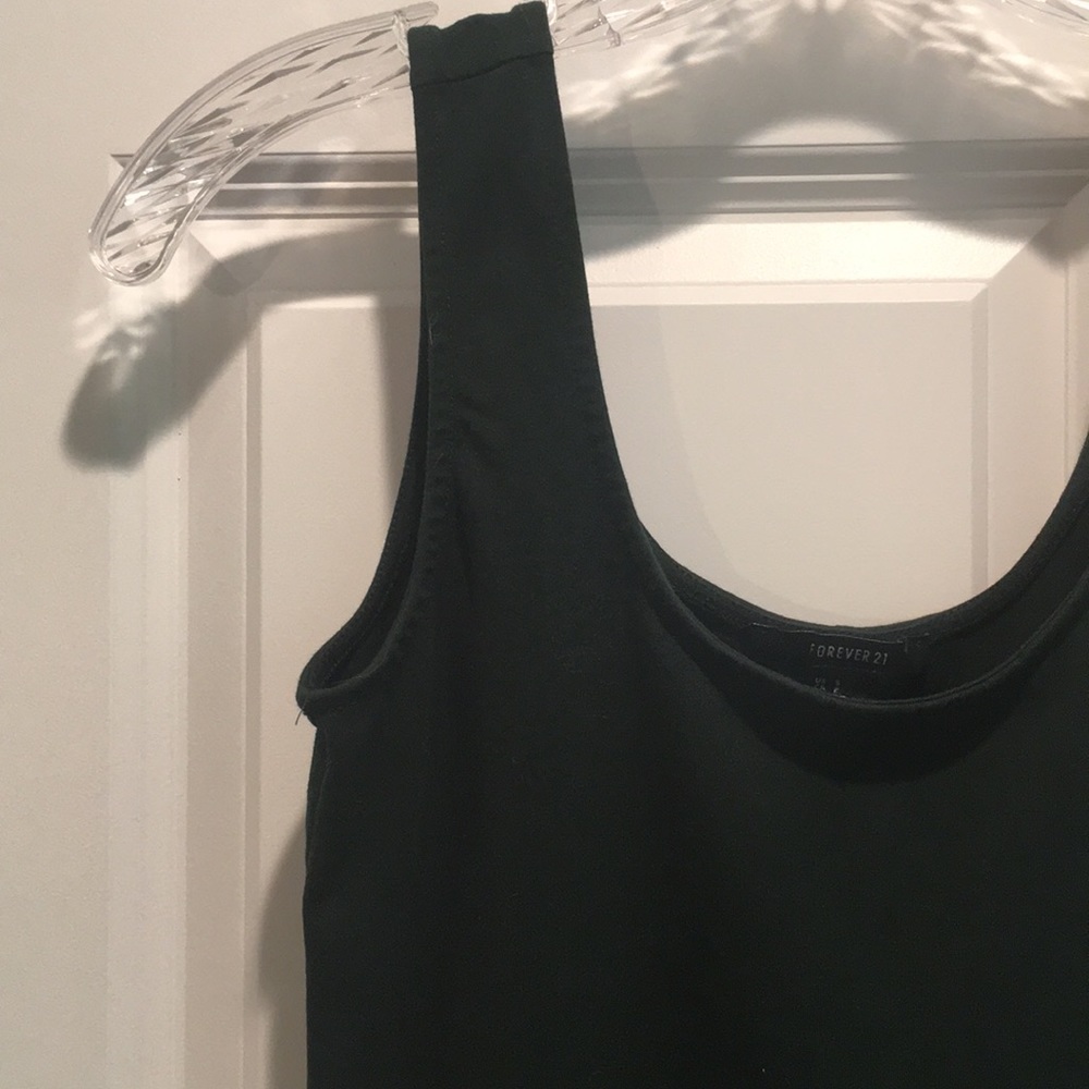 Forever 21 Bodycon Dark Green Dress - Picture 2 of 4